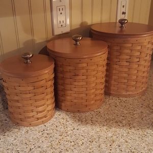 Longaberger canister set!